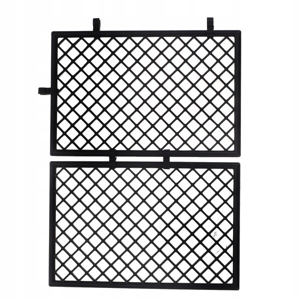 Mini recinzioni da giardino in plastica nera set 6 pezzi 9,4x6,2 cm