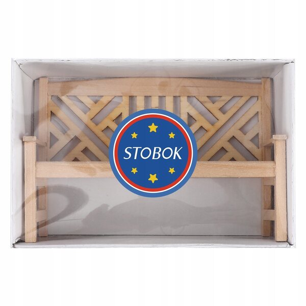 Mini modello panchina in legno per casa delle bambole, decorazione realistica