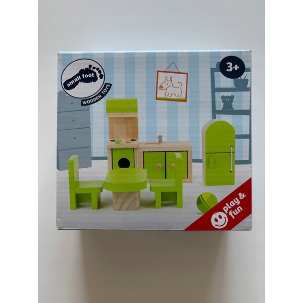 Mobili da cucina in legno per bambole Small Foot, set 2 pezzi bambini 3+