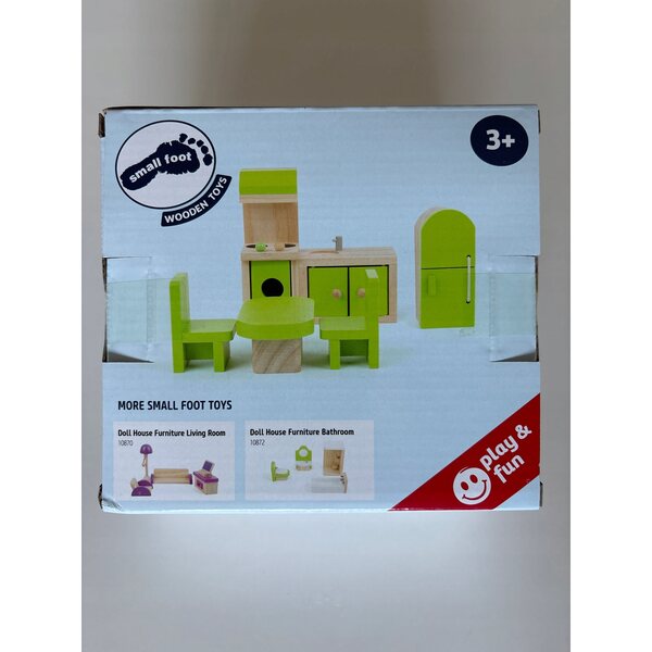 Mobili da cucina in legno per bambole Small Foot, set 2 pezzi bambini 3+