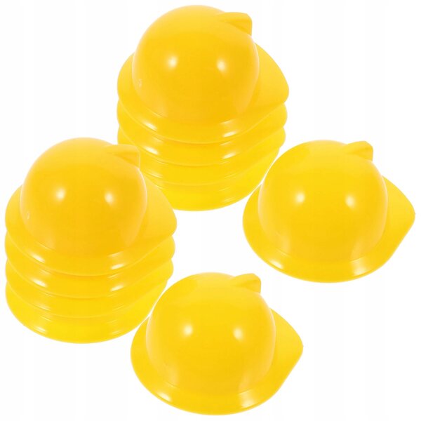 Mini cappelli di sicurezza in plastica gialli per decorazioni e giochi
