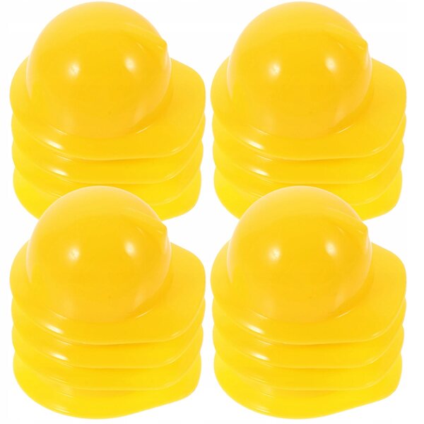 Mini cappelli di sicurezza in plastica gialli per decorazioni e giochi