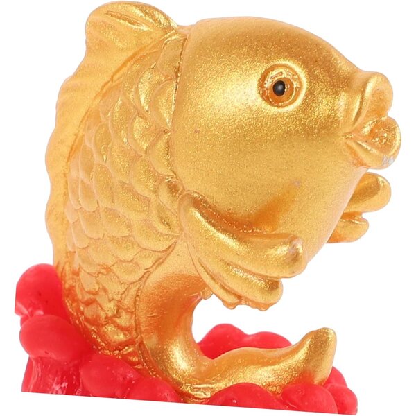 YARNOW 4 statuette miniatura pesce koi resina per decorazioni Feng Shui casa e ufficio