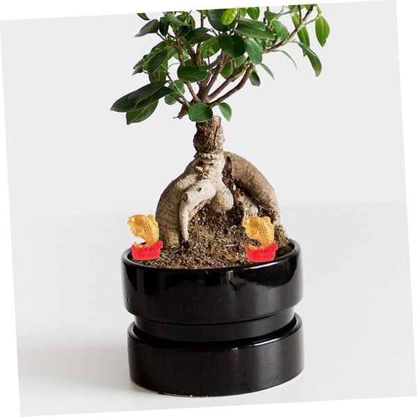YARNOW 4 statuette miniatura pesce koi resina per decorazioni Feng Shui casa e ufficio