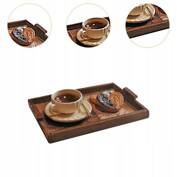 Accessori Miniatura per Casa delle Bambole Set Tè Pomeridiano Realistico