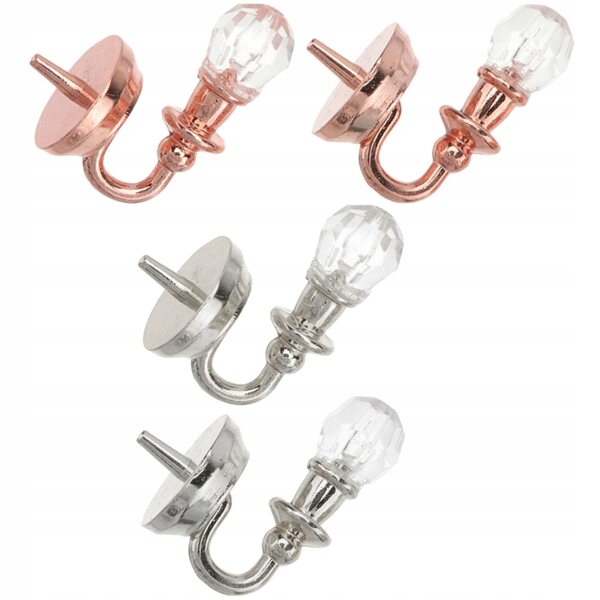 Mini lampade da parete per casa delle bambole in metallo - set da 4 pezzi