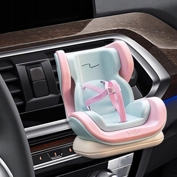 Fotelik Auto per Bambole Decorazione Interni Facile da Montare Rosa o Blu