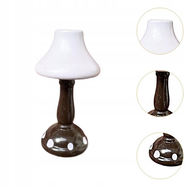 1:12 Lampa stołowa do domku dla lalek Scena życia Drewno Lampka na biurko Akcesoria dla lalek