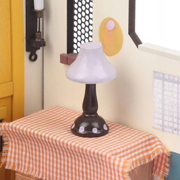 1:12 Lampa stołowa do domku dla lalek Scena życia Drewno Lampka na biurko Akcesoria dla lalek