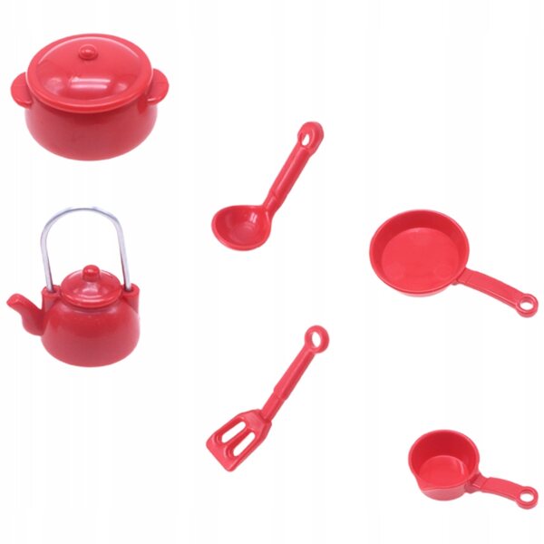 Mini utensili da cucina per casa delle bambole realistici e decorativi