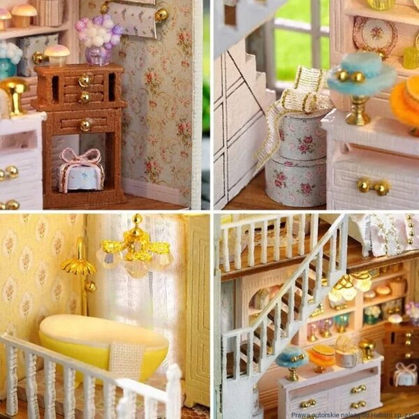 DIY-Traumhaus-Miniaturen mit Lichteffekten – Bausatz für Kinder ab 8 Jahren