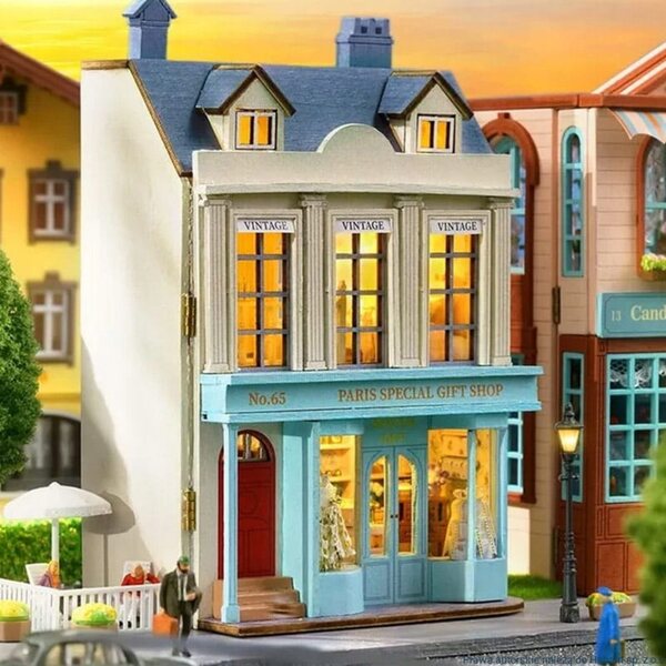 DIY-Traumhaus-Miniaturen mit Lichteffekten – Bausatz für Kinder ab 8 Jahren