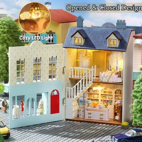DIY-Traumhaus-Miniaturen mit Lichteffekten – Bausatz für Kinder ab 8 Jahren