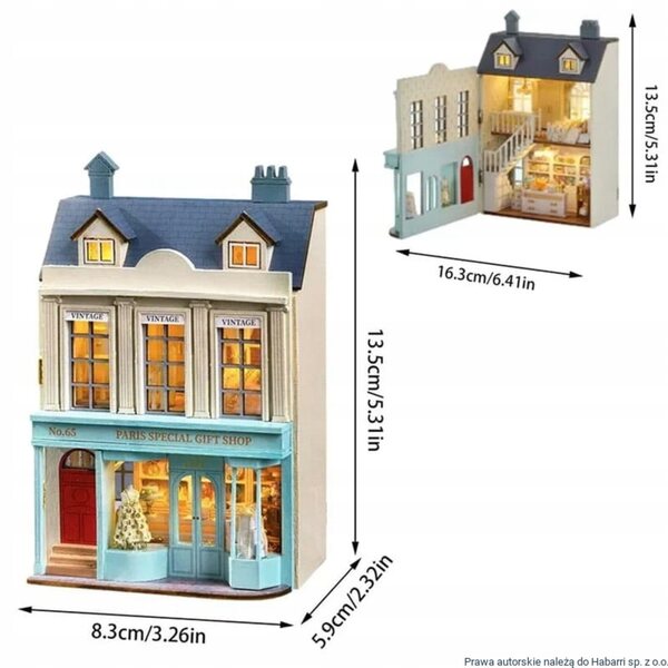 DIY-Traumhaus-Miniaturen mit Lichteffekten – Bausatz für Kinder ab 8 Jahren