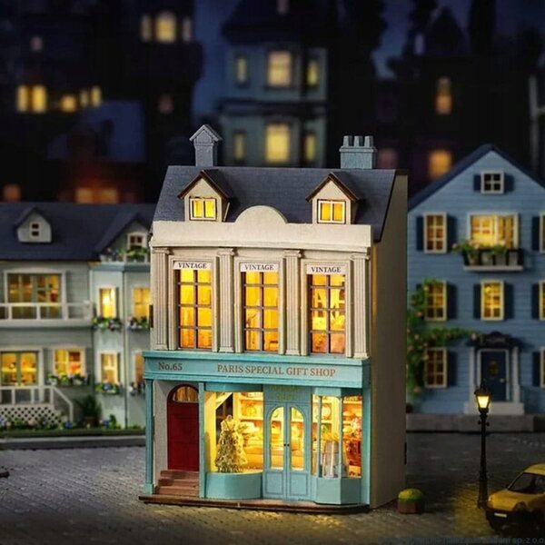 DIY-Traumhaus-Miniaturen mit Lichteffekten – Bausatz für Kinder ab 8 Jahren