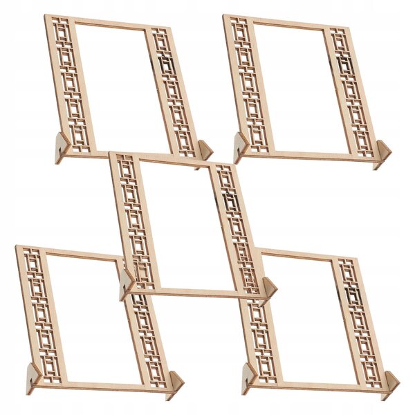 Mini paravento in legno per casa delle bambole, 5 pezzi decorativi realistici