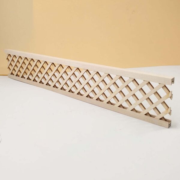 Domek dla lalek Miniatury Drewniane Guardrail Balustrada Balkon skośny pięć krat