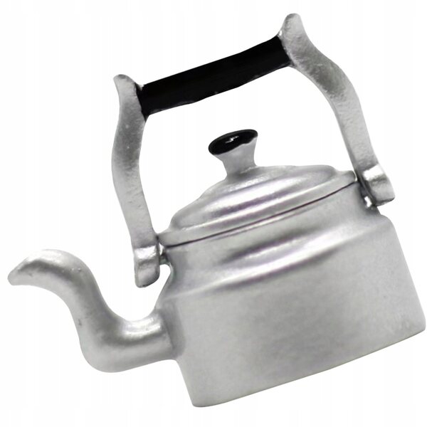 Miniaturizzatore Metallo Argento: Mini Bollitore da Cucina per Decorazioni 3,6x2,7 cm