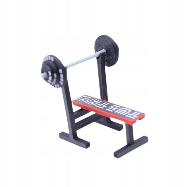 Miniatura Attrezzo Fitness con Panca e Bilanciere per Casa delle Bambole