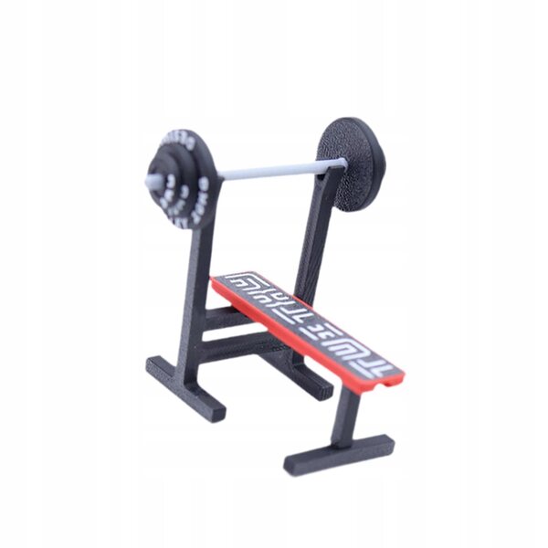 Miniatura Attrezzo Fitness con Panca e Bilanciere per Casa delle Bambole