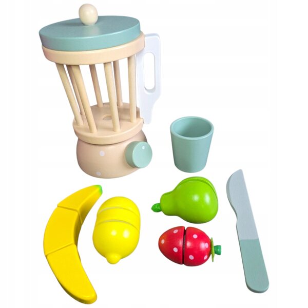 Holzküchenset für Kinder mit Zubehör und KABI My Little Juicer Mixer