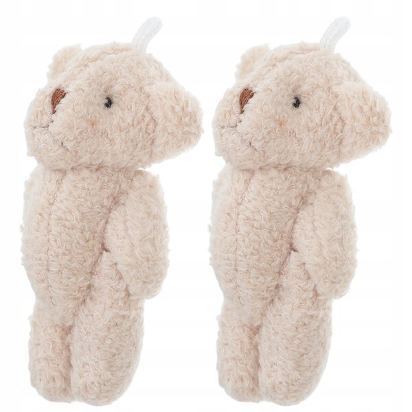 Set 2 Orsetti di Peluche Miniatura per Casa delle Bambole e Decorazioni Realistiche