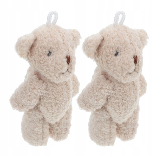 Set 2 Orsetti di Peluche Miniatura per Casa delle Bambole e Decorazioni Realistiche