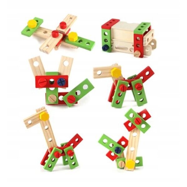 Holzkiste mit Artik-Werkzeugen 300x220 mm für Kinder ab 6 Jahren