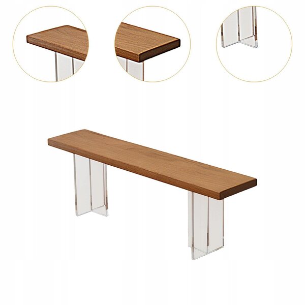 Mobili in legno per casa delle bambole scala 1:6, panca decorativa 12 pollici
