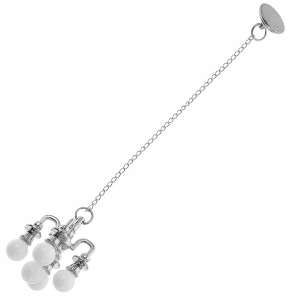 Mini lampada da soffitto argento per decorazioni di case in miniatura