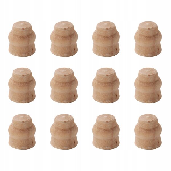 12 Mini-Holzbeine für Tische und Puppenhausdekorationen 0,7 cm