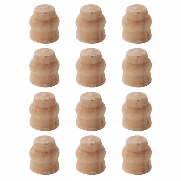 12 Mini-Holzbeine für Tische und Puppenhausdekorationen 0,7 cm