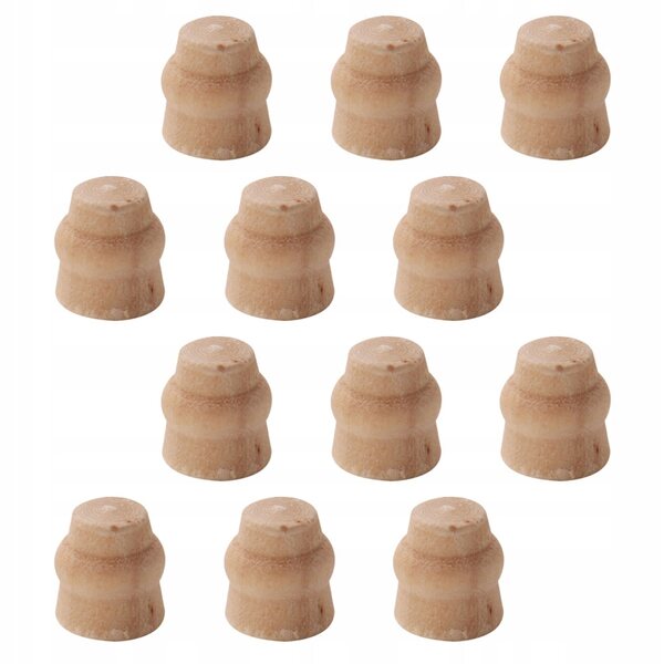 12 Mini-Holzbeine für Tische und Puppenhausdekorationen 0,7 cm
