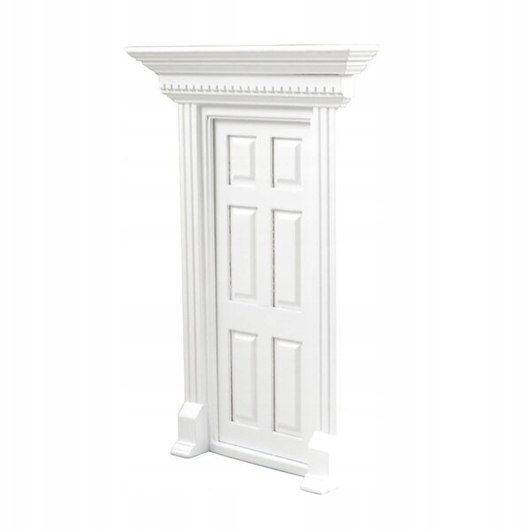 Porte in legno bianco in miniatura per la casa delle bambole e la camera dei bambini