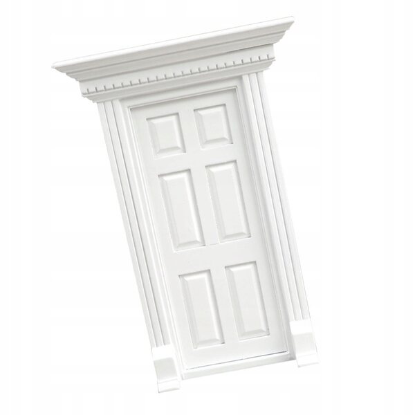 Porte in legno bianco in miniatura per la casa delle bambole e la camera dei bambini