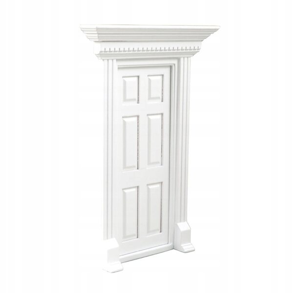 Porte in legno bianco in miniatura per la casa delle bambole e la camera dei bambini