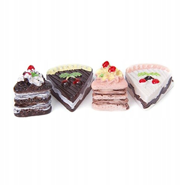 Set 8 Miniature Dolcetti in Resina per Casa delle Bambole 1/12 e 1/6 Colorati
