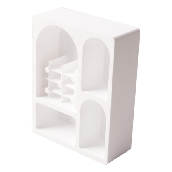 Mini credenza bianca per casa delle bambole 1:12 senza piedi, ideale per scenari e modellismo