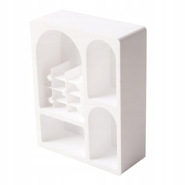 Mini credenza bianca per casa delle bambole 1:12 senza piedi, ideale per scenari e modellismo