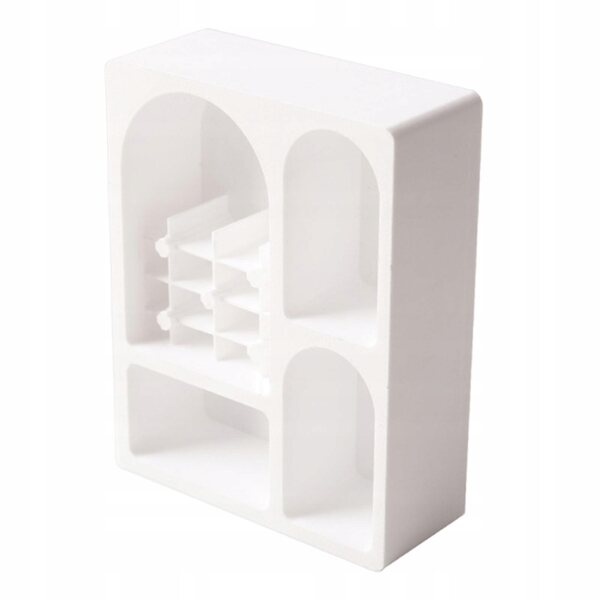 Mini credenza bianca per casa delle bambole 1:12 senza piedi, ideale per scenari e modellismo