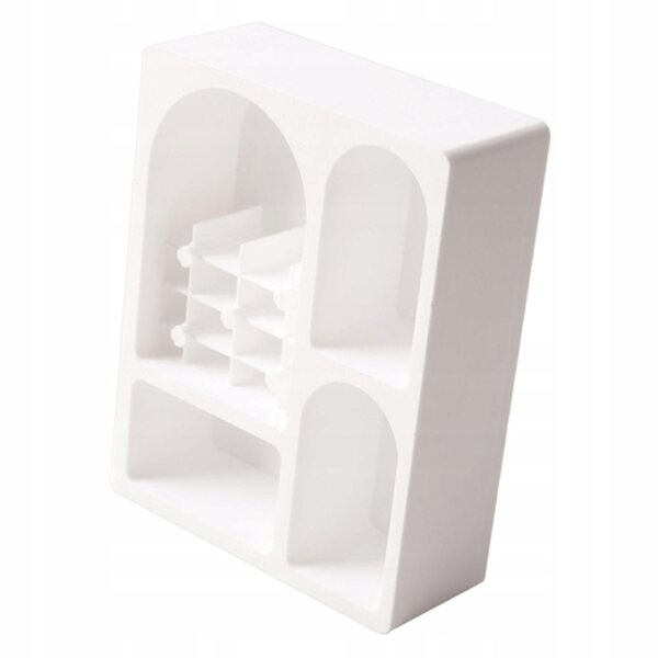 Mini credenza bianca per casa delle bambole 1:12 senza piedi, ideale per scenari e modellismo