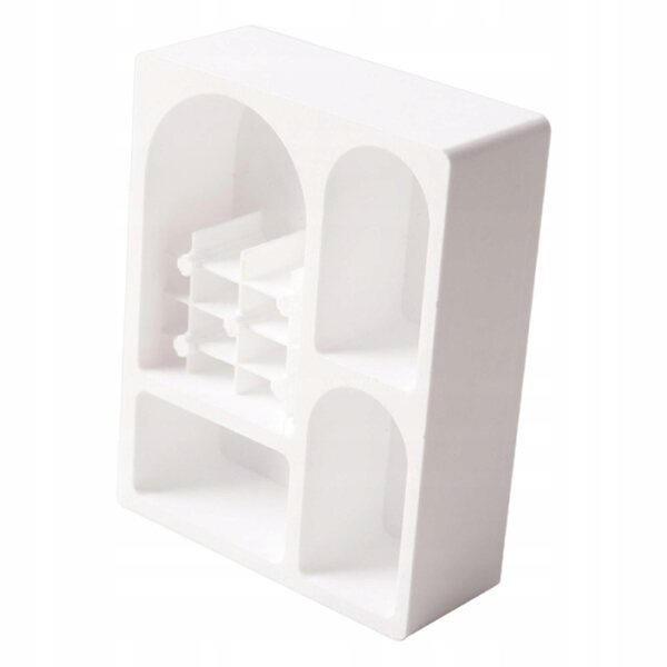 Mini credenza bianca per casa delle bambole 1:12 senza piedi, ideale per scenari e modellismo