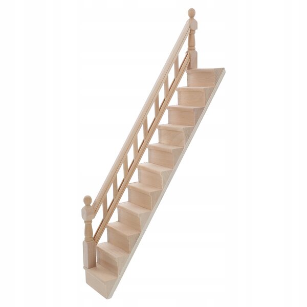 Mini Scale Scale in Legno per Casa delle Bambole con Dettagli Realistici 33x31x5,6 cm