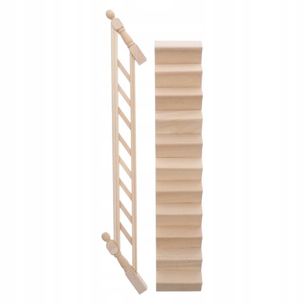 Mini Scale Scale in Legno per Casa delle Bambole con Dettagli Realistici 33x31x5,6 cm