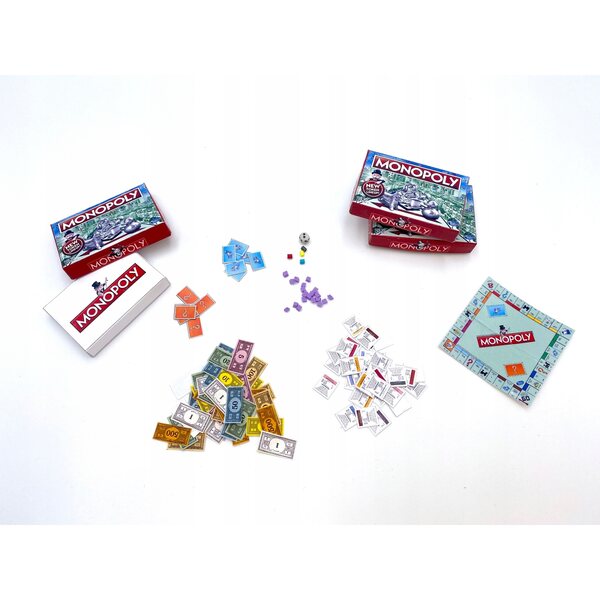 Miniatura gioco Monopoly per bambole fino a 30 cm - accessori per case delle bambole