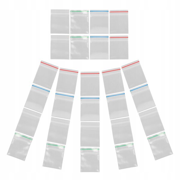 Lot de 40 Mini Sachets avec Fermeture pour Accessoires et Miniatures Multicolores