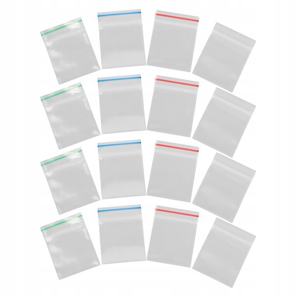 Lot de 40 Mini Sachets avec Fermeture pour Accessoires et Miniatures Multicolores