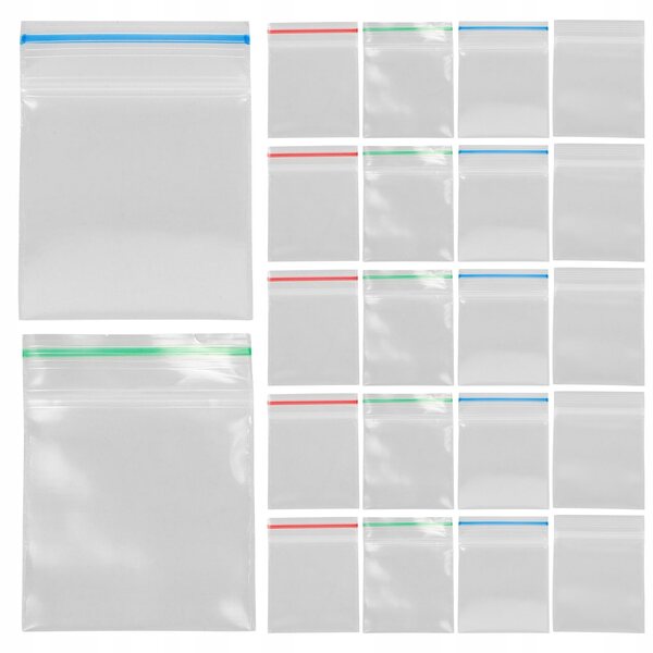 Lot de 40 Mini Sachets avec Fermeture pour Accessoires et Miniatures Multicolores
