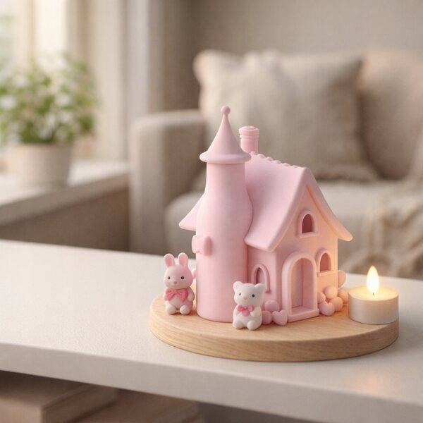 Dekoratives Mini-Märchenhaus für Diorama in verschiedenen Farben – leichtes und detailliertes Design