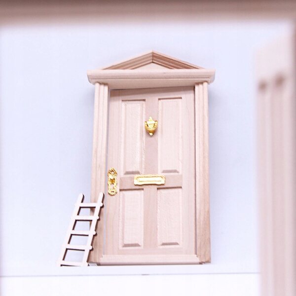 Mini Porte in Legno per Casa delle Bambole Accessori Decorativi fai-da-te